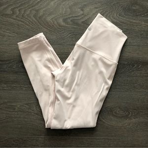 Lululemon Align Pant II 25” size 6 feather pink